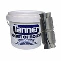 Tanner 1/4in x 1-3/8in, Powers Dbl Dual Shell Expansion Machine Bolt Anchors, Zamac Alloy TB-160
